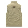 thumbnail image 3 of Men's Lightweight Outdoor Vest, Casual Stand Collar Sleeveless Jacket for Spring Summer Fall, Breathable Hiking Travel Workwear with Multiple Pockets, 3 of 4