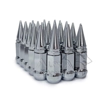 23 Chrome Spike Lug Nuts 14x1.5 For 2019  Newer Jeep Wrangler JL Rubicon Sahara