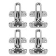 thumbnail image 4 of Swing Bar Lock, 3 Position Adjustable Door Lock Latch Zinc Alloy Shock Resistant Rust Proof Extra Thick Arm 4 Pcs  For Home, 4 of 8