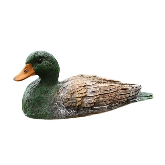 Miulika Floating Resin Animal Figurine Waterproof Statue for Outdoor Backyards Patio Duck