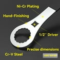 thumbnail image 6 of Bike Bottom Bracket Tool for 44 OD 16 Notch, Cr-V Steel + Ni-Cr Plating 1/2” Driver Bicycle Bottom Bracket Bearing Install Removal Tool for OD 44mm 16 Notch Compatible with BB51/BB52/BB70/BB71/RS500, 6 of 6