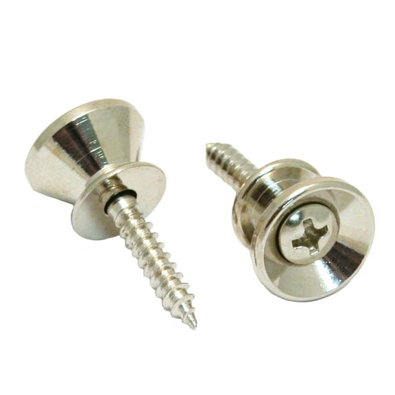Allparts Nickel Strap Buttons with Screws