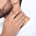 thumbnail image 2 of 14K Solid White Gold 4mm Comfort Fit Plain Classic Wedding Band Ring, 2 of 11
