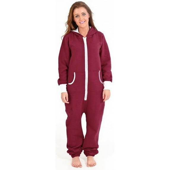 Women's Non-Footed One Piece Pajamas Sleepwear Adult Bodysuit Ladies Union Suit Pajamas