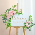 thumbnail image 3 of 1 juego artificiales Swag Centerpiece Wedding Arch Flowers ración floral para recepción de boda Sign Telón de fondo Rosado Baoblaze corona de flores, 3 of 8