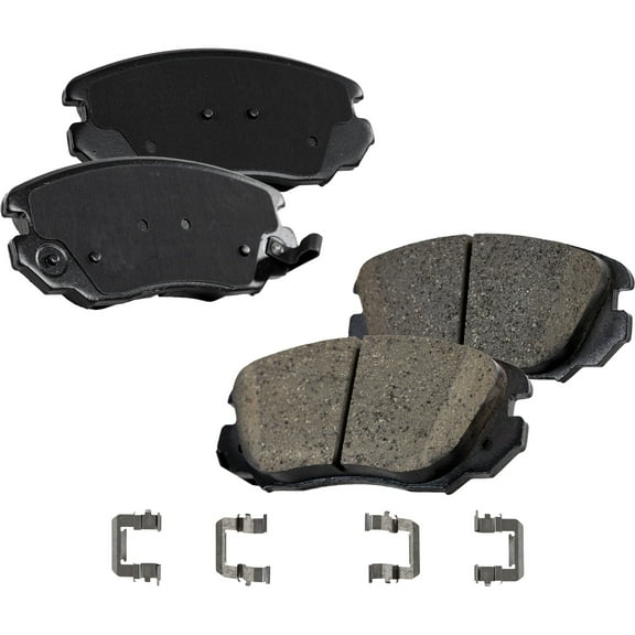 Brake Pad Set Compatible with 2013-2015 Chevrolet Malibu 2010-2017 GMC Terrain 4Cyl 6Cyl 2.5L 2.0L 2.4L 3.6L 3.0L Front
