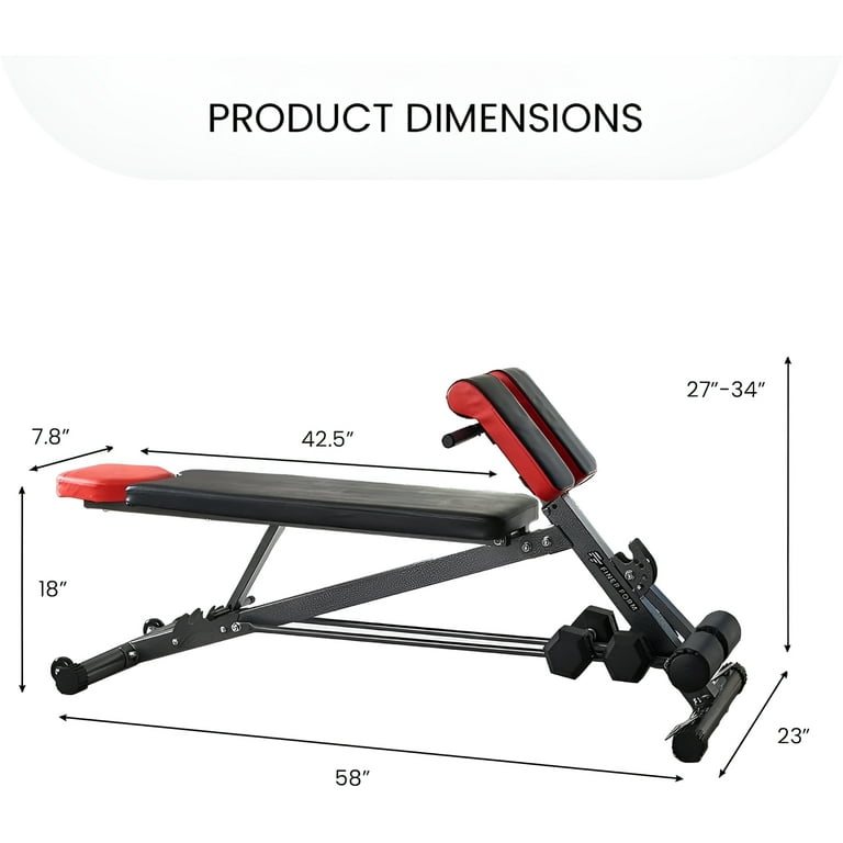 Finer form workout bench sale