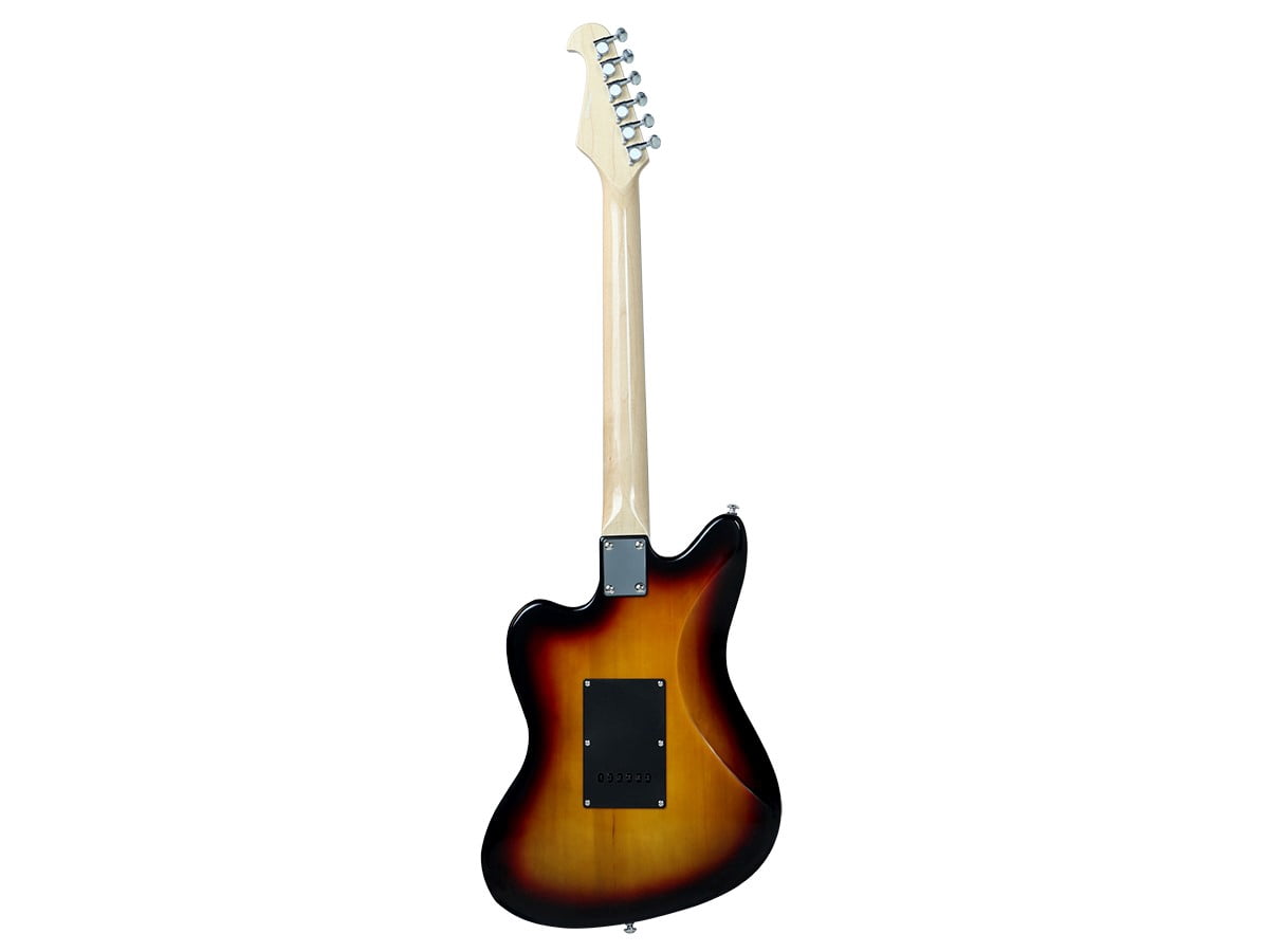 Monoprice Offset OS20 Classic Electric Guitar - Sunburst, With Gig Bag, Two Single Coils and a Humbucker - Indio Guitars