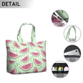 thumbnail image 4 of Weekender Bag with Tropical Watermelon Cute Summer Prints Large Capacity Travel Tote Bag Lightweight with Fresh Fruit Patterns Geometric Design, 4 of 5