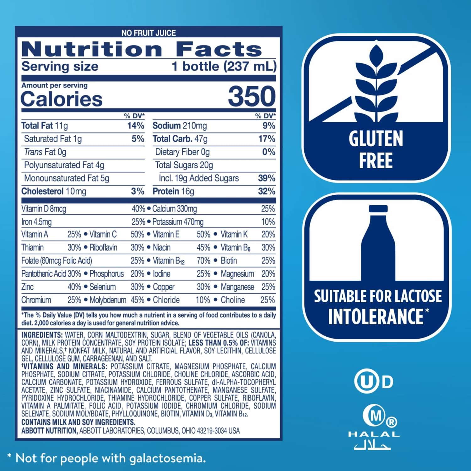 (2 pack) Ensure Plus Meal Replacement Nutrition Shake, Strawberry, 16g Protein, 8 fl oz - 6 Pack