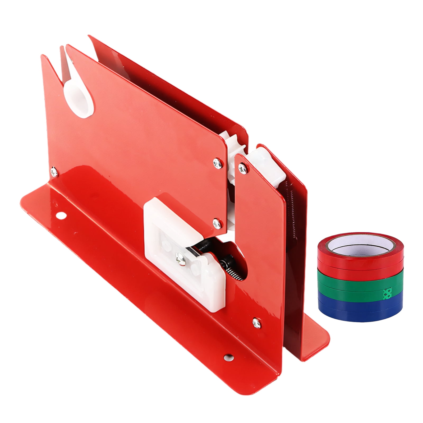 Professional Bag Sealing Machine With 6 Tape Rolls Heavy Duty Iron Dispenser For Warehouse Use