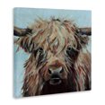 thumbnail image 3 of Stupell Industries Cow on Vivid Turquoise Canvas Wall Art design by Wani Pasion, 36 x 36, 3 of 7