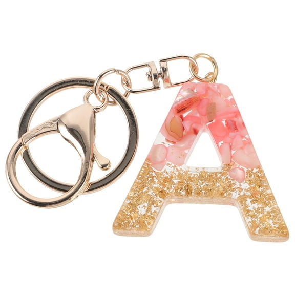 PAMINGONO Fashionable Handbag Charm Letter Keychain Pink 1 PCS for Everyday Use