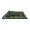 thumbnail image 2 of Ahgly Company Indoor Rectangle Persian Turquoise Blue Traditional Area Rugs, 8' x 10', 2 of 4