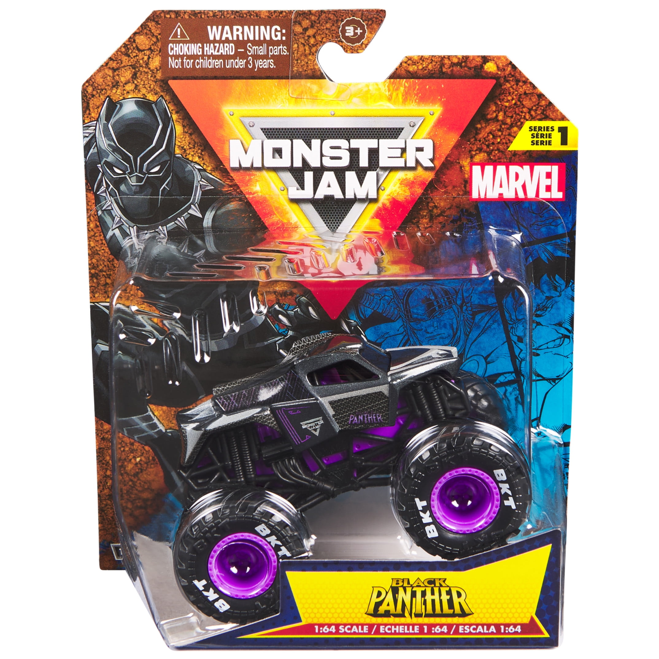 NEW 2 x 2-Pack 2020 Monster Jam FIRE & ICE 1:64 top Monster Trucks Walmart Exclusive