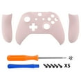thumbnail image 3 of eXtremeRate Cherry Blossoms Pink Faceplate Side Rails Panel Replacement for Xbox one x /s Controller, 3 of 7
