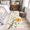 beige, variant on Round Area Rug 4 Ft, Bees Branches Washable Non-Slip Circle Carpet for Living Room/Bedroom, Farmhouse Spring Botanical Watercolor Low-Profile Crawling Mats Collection Rugs for Indoor