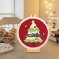 thumbnail image 4 of Christmas Series Hands- Material Bag Beginner's Entry Embroidery Kit Fabric, 4 of 8