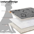 thumbnail image 4 of Waterproof Dog Blanket, Sherpa Fleece Pet Throw Blanket for Medium Small Dogs, Cats, 60 x 50 Inches, Reversible Couch Cover Protector, Machine Washable, Gray, 4 of 5