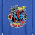 thumbnail image 2 of Marvel - Spider-Man Stickers - Women's French Terry Long Sleeve Pullover, 2 of 4