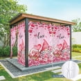 thumbnail image 6 of Outdoor Curtains for Patio Waterproof, Valentine's Day Outdoor Privacy Panels Grommet, Pink Love Gnomes Roses Ombre Romantic Blackout Outside Curtains for Porch/Cabana/Pergola/Gazebo 54"x84", 1 Panel, 6 of 8