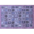 thumbnail image 1 of Ahgly Company Indoor Rectangle Abstract Blue Modern Area Rugs, 7' x 10', 1 of 4