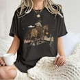 thumbnail image 7 of PVCS Womens Tops Women's Cowboy Competition Casual Concert T Shirts Vintage Cow Skull Graphic Tees Oversized Tops, 7 of 7
