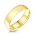 thumbnail image 2 of Ioka - 14k Solid Yellow Gold 6mm Plain Comfort Fit Wedding Band, 2 of 5