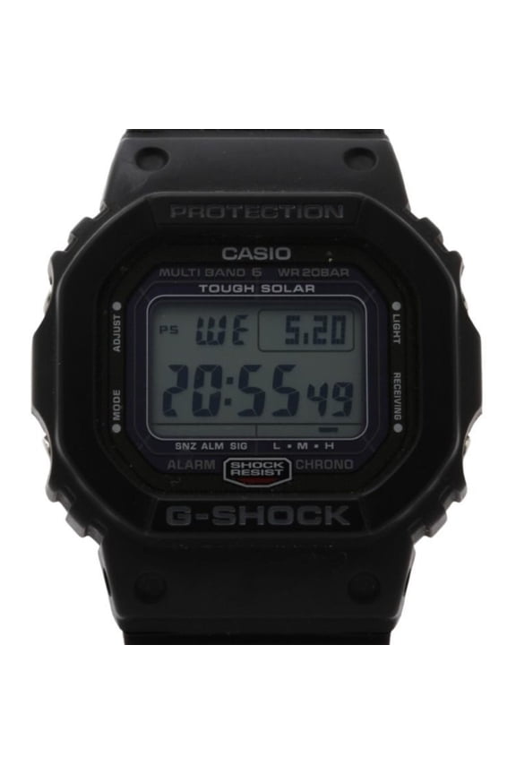 Pre-Owned CASIO G-SHOCK DIGITAL 5000 SERIES GW-5000-1JF Black Stainless Steel/Resin Men's Watch