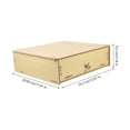 thumbnail image 2 of OUNONA Beige Multi Functional Cash Drawer Tray Wooden Cash Register Insert with Compartments, 2 of 8