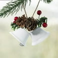 thumbnail image 2 of Christmas Decorations Clearance, Christmas Tree Decorations Gold White Red Metal Bell Pendants Christmas Decorations Hanging Ornaments Xmas Decor, 2 of 2