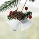 thumbnail image 1 of Christmas Tree Decorations Gold White Red Metal Pendants Christmas Decorations Hanging Ornaments, 1 of 1
