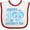 White and Red, variant on Inktastic Happy First Mothers Day with Elephant Boys or Girls Baby Bib