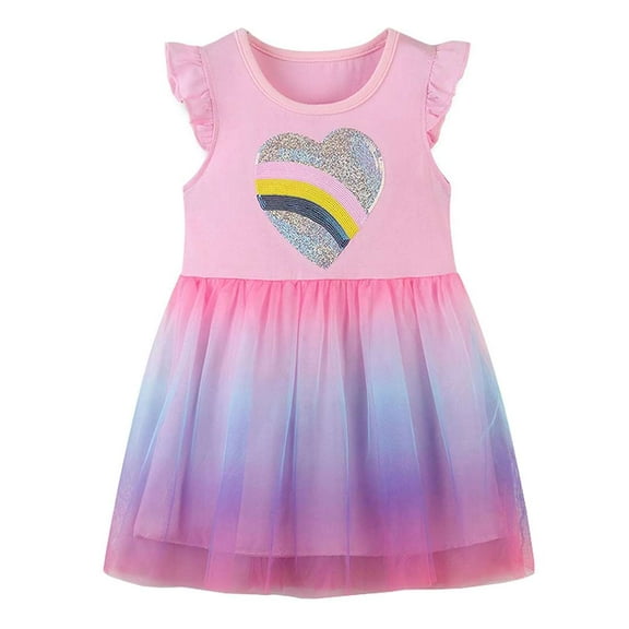 Aolyty Little Grils Cotton Skirt Sleeveless Top 5T