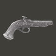 thumbnail image 2 of Vintage Pistol Cabinet Pull Pewter Zinc Right | Renovator's Supply, 2 of 2