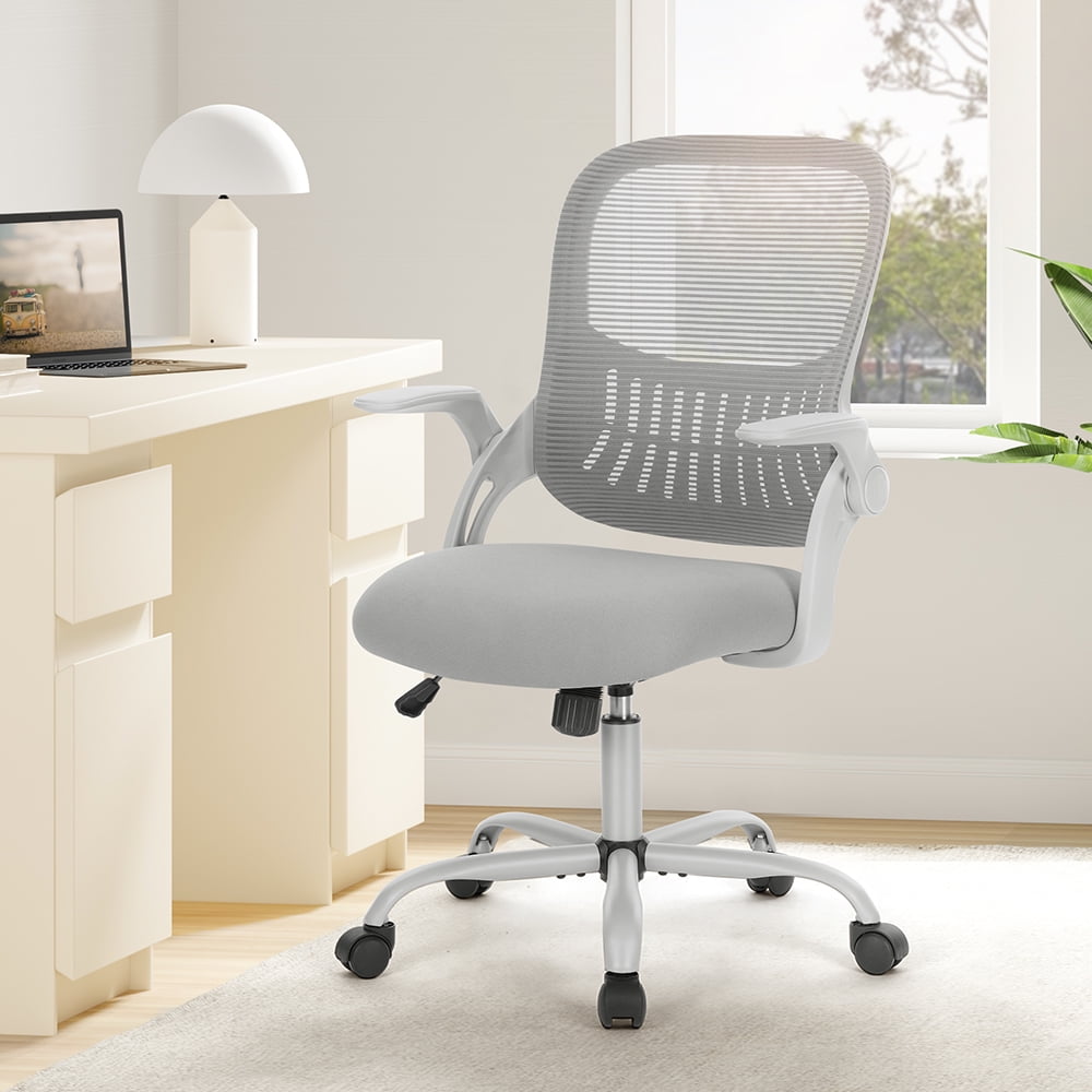 Office Chair, Computer Chair with Flip-up Armrests, Ergonomic Home ...