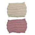 thumbnail image 1 of Paquete de 2 diademas cálidas de invierno, pañuelos de punto para la cabeza, anchos, elásticos y de crochet, para calentar las orejas, pañuelos suaves y elásticos para mujeres y niñas, 1 of 5