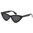 thumbnail image 1 of Gafas de sol Cat Eye LIKSMU Vintage Retro para mujer, color negro, 1 of 6