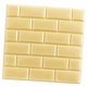 thumbnail image 2 of 20x OT 3D PE Brick Wall Sticker Decal Paneles Autoadhesivos Decoración Para El Hogar Dorado Sunnimix Pegatinas de pared de ladrillo 3D plateadas, 2 of 4