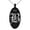 Black, variant on Stainless Steel Letter B Initial Old English Monogram Engraved Small Oval Charm Pendant Necklace