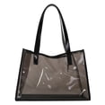 thumbnail image 1 of Bolso Mano para Axila Mujer Bsvklp Impermeable Transparente PVC Compras, 1 of 9