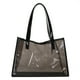 thumbnail image 2 of Bolsas de hombro casuales para mujer Bolsas de moda de PVC transparente (negro) Likrtyny  Para Estrenar, 2 of 9