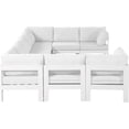 thumbnail image 4 of Meridian Furniture Nizuc Sectionnel Modulaire de Patio Extérieur Blanc, 4 of 8