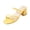 Yellow, variant on Womens Strappy Heels Sandals Low Chunky Block Heel Heeled Sandals Comfortable Square Open Toe Slip On Slides Fashion Mules Yellow 10 Wide