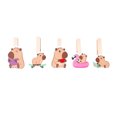 thumbnail image 3 of Pinzas Decorativas Prichos Capybara Madera y Cartón 5 Piezas, 3 of 4