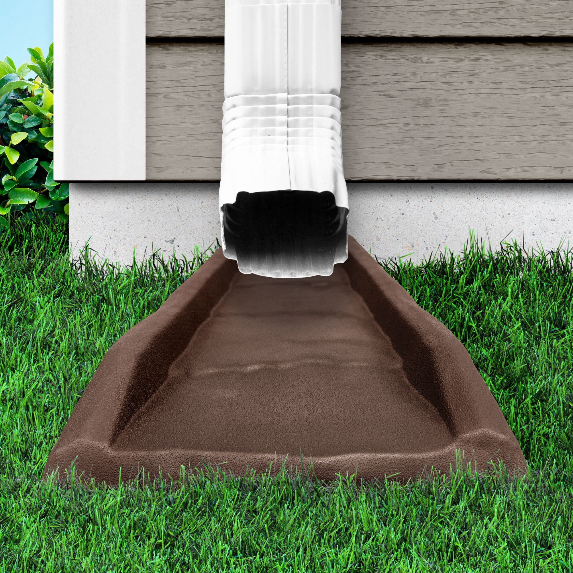 Gutter Extension CAMWAY - 2 Pack Brown S For Water Diversion Downspout ...