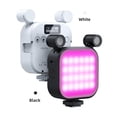 thumbnail image 2 of Luz LED de relleno para micrófono (2500K-9000K), miniluz LED para video, vlogs, RGB a todo color, para smartphone, cámara réflex V03 (negro), 2 of 8