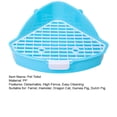 thumbnail image 7 of ievspot Small Pet Toilet High Fence, Hollow Platform,Rabbit Litter Pan Animal Potty Trainer Bunnies Corner Toilet Box,Ferret Hamster Dragon Cat Guinea, 7 of 7