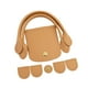 thumbnail image 2 of Asas de bolso de ganchillo, bolso tejido, bricolaje, bolso de cuero de PU, conjunto de tejido, fabricación de bolsos de ganchillo Marrón claro, 2 of 9