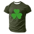 thumbnail image 4 of Men's St. Patrick's Day Shamrock T Shirt Short Sleeve Casual Clover Graphic Tee, 4 of 5